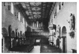 Schorn-Orgel in der alten Kirche (um 1900)