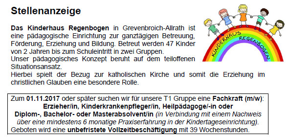 Stellenanzeige_Kinderhaus Stellenanzeige_Kinderhaus