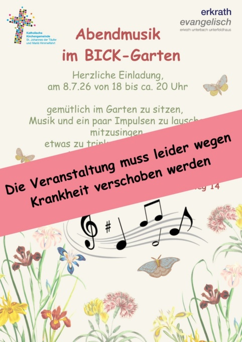 Abendmusik - verschoben 