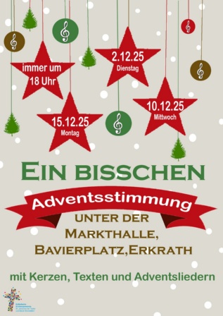 Adventssingen unter der Markthalle 