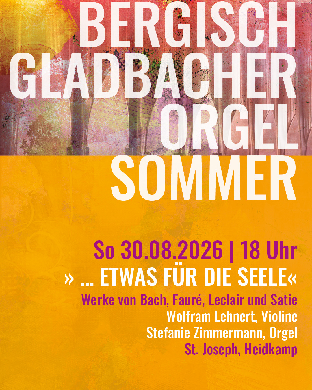 Orgelkonzert 2026 Heidkamp