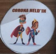 Corona-Held Plakette