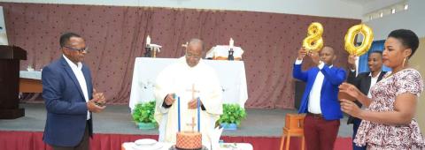 80. Geburtstag Fr. David bei Kolping Bukoba