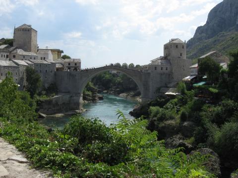 Stari most - Brücke in Mostar in Bosnien-Herzegowina