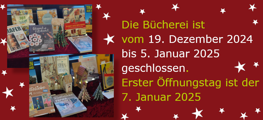 Weihnachten geschlossen