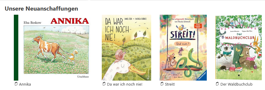 Unsere Neuanschaffungen