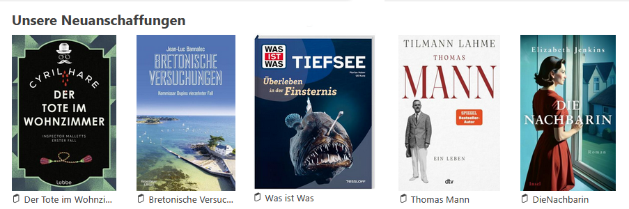 Unsere Neuanschaffungen 2025.07.1
