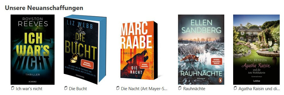 Unsere Neuanschaffungen 2025.12.3 (c) Powered by Borromedien