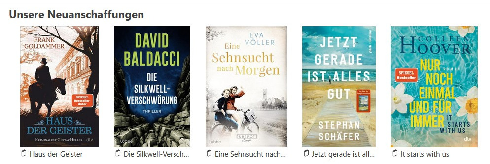 Unsere Neuanschaffungen 2025.12.6 (c) Powered by Borromedien