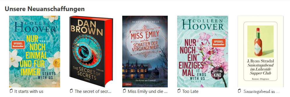 Unsere Neuanschaffungen 2025.12.7 (c) Powered by Borromedien