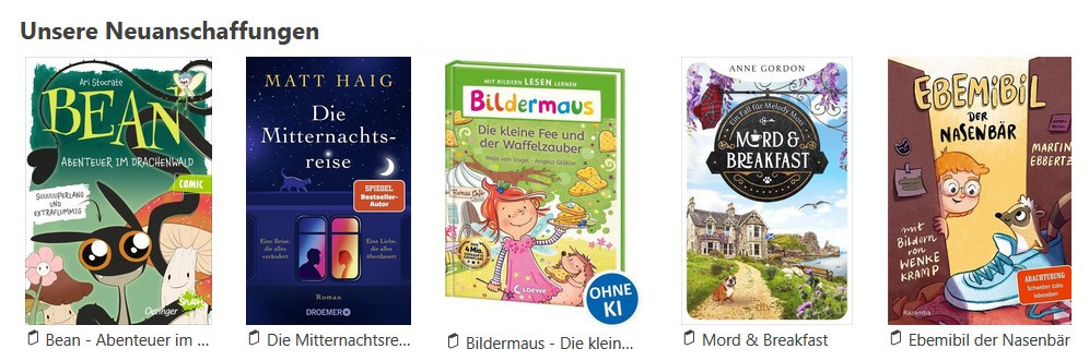 Unsere Neuanschaffungen (c) Powered by Borromedien