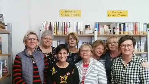 von links nach rechts: Leni Heimbach, Beate Aigner, Ruth Schick, Barbara Wolbrecht, Kornelia Desczyk, Brunhilde Wysk, Monika Eifler, Irene Krautstein, Margret Banniza (fehlt auf dem Foto) von links nach rechts: Leni Heimbach, Beate Aigner, Ruth Schick, Barbara Wolbrecht, Kornelia Desczyk, Brunhilde Wysk, Monika Eifler, Irene Krautstein, Margret Banniza (fehlt auf dem Foto)