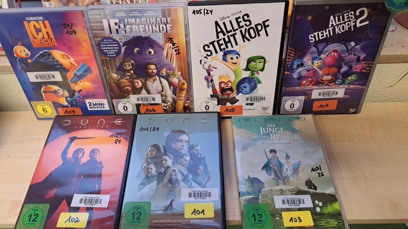 2025 Januar DVDs Bücherei (c) a.k.