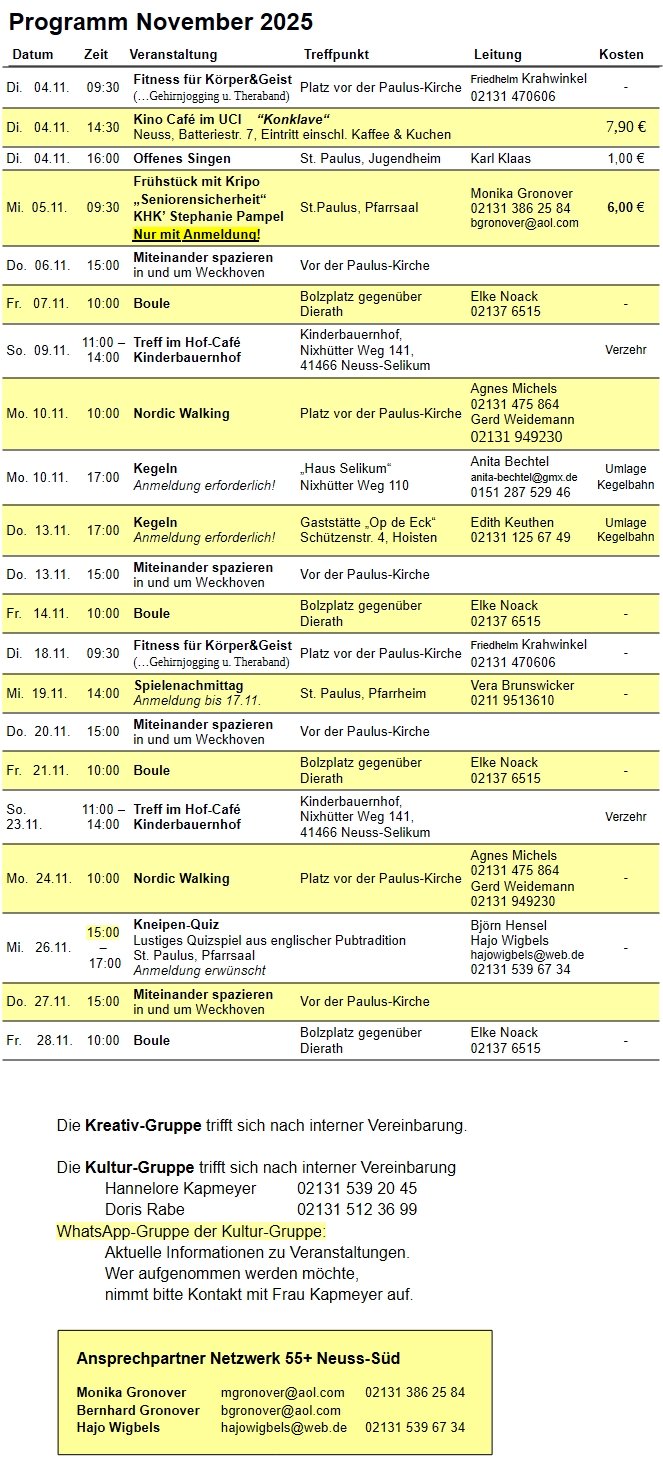 2511 Programm November online