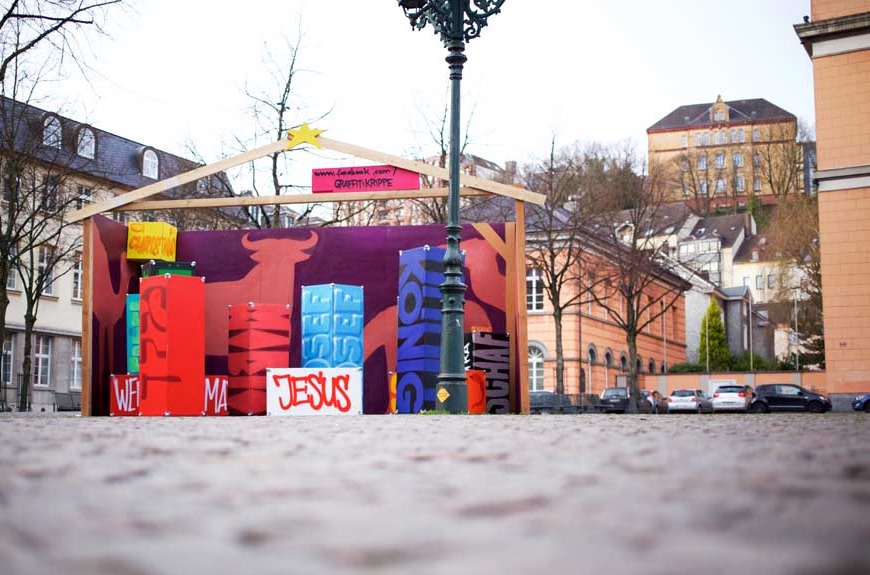 Graffiti Krippe (c) pixabay