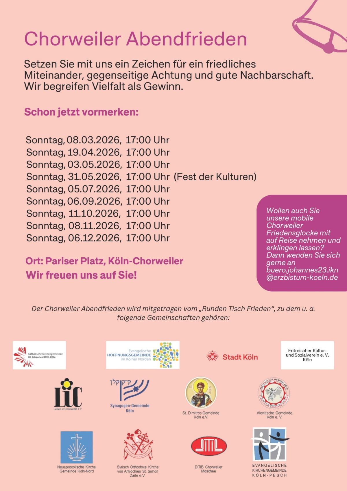 062 - Abendfrieden alle Termine 2026