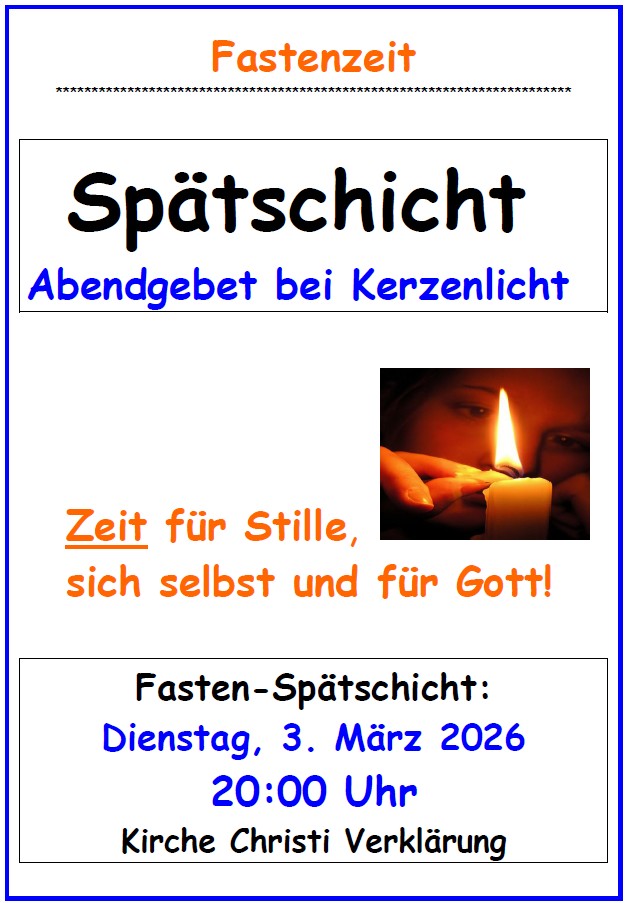062 -Fasten-Spätschicht-CV Plakat