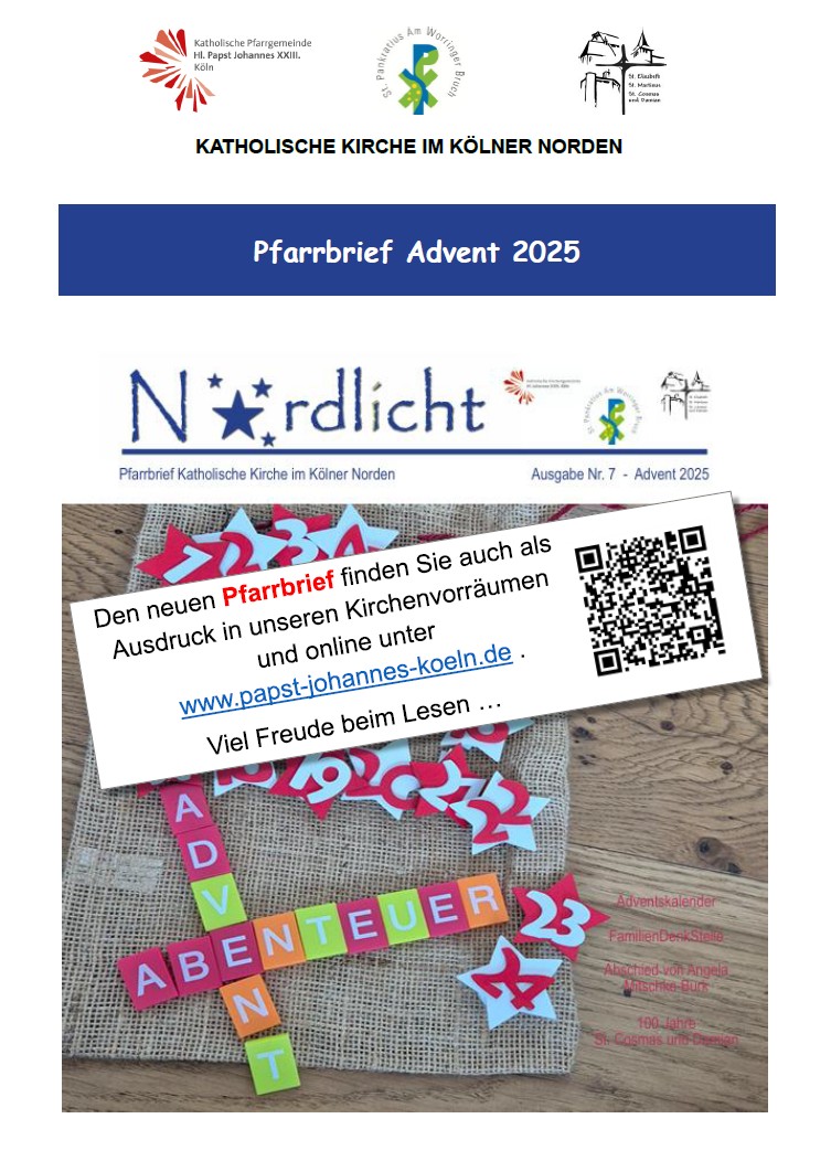2025-11-05 PE Pfarrbrief - Schaukasten JohXXIII.