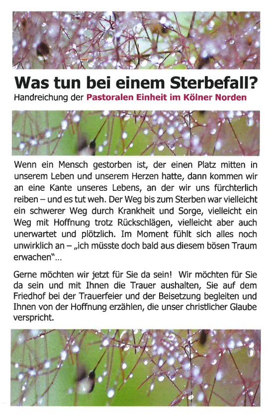 Was tun bei einem Sterbefall Was tun bei einem Sterbefall