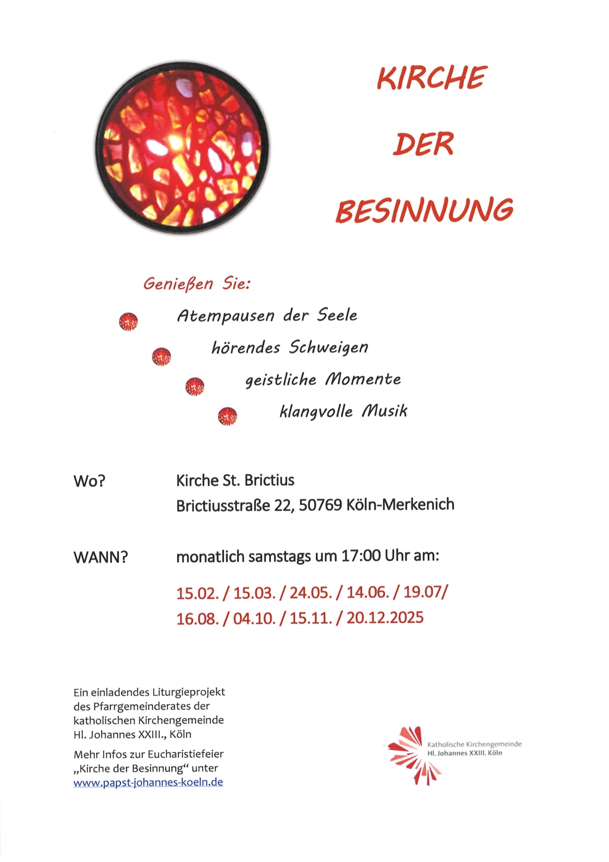 062 - Kirche der Besinnung 2025-Plakat