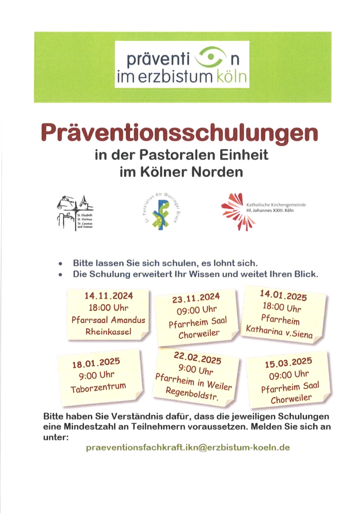 062 - Präventionsschulungen ab 11.2024.