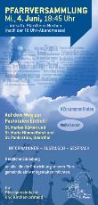 Plakat zur Pfarrversammlung