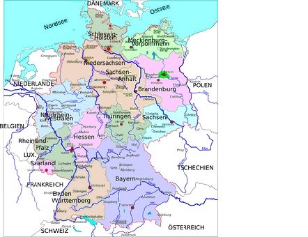 Deutschlandkarte (c) Pixabay
