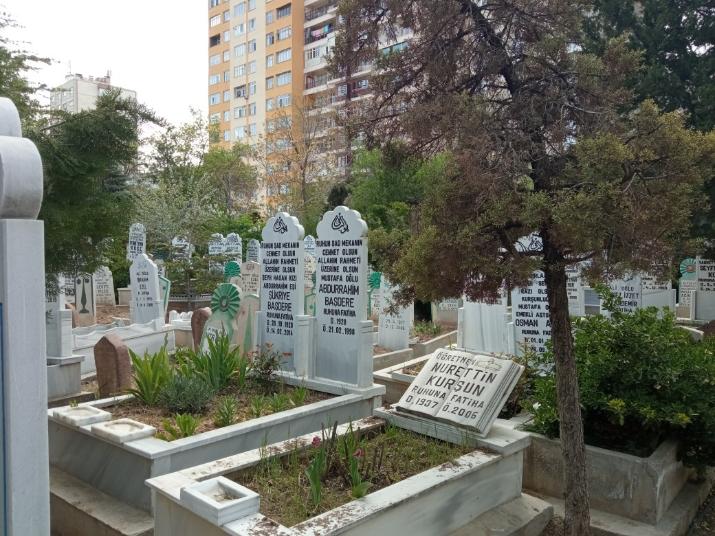 Ein muslimischer Friedhof 