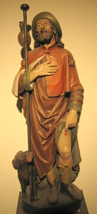 Statue des Hlg. Rochus in der Pfarrkirche