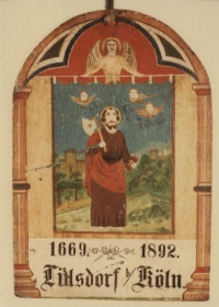 Schild in Sankt Matthias, Trier von 1892