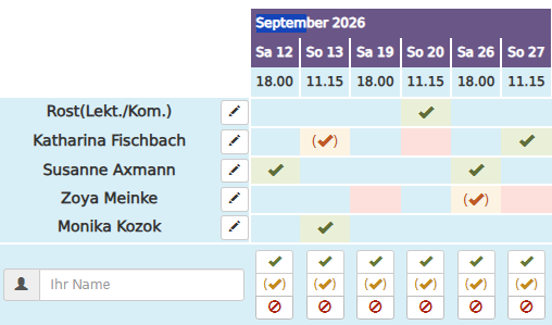 Lektorenplan 0926
