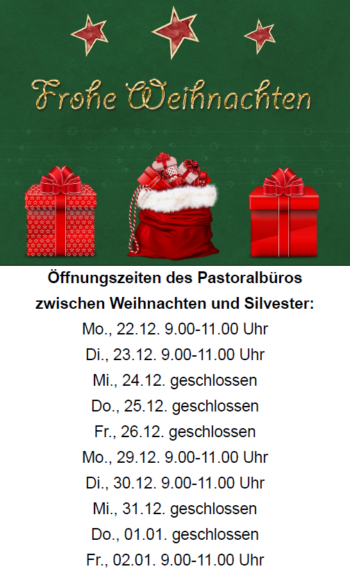 Pastoralbüro Weihn 2025