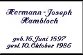 Daten Hermann-Josef Hambloch