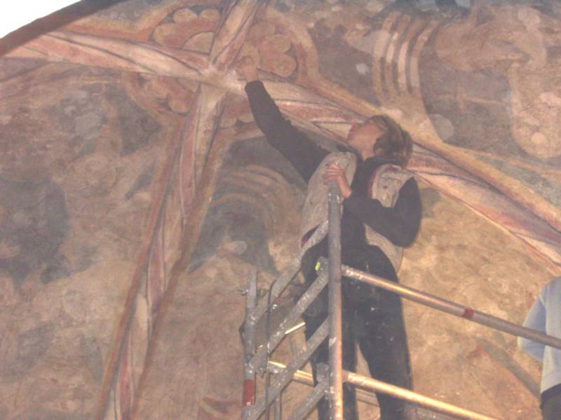Restaurierung der Fresken 2005 - 1
