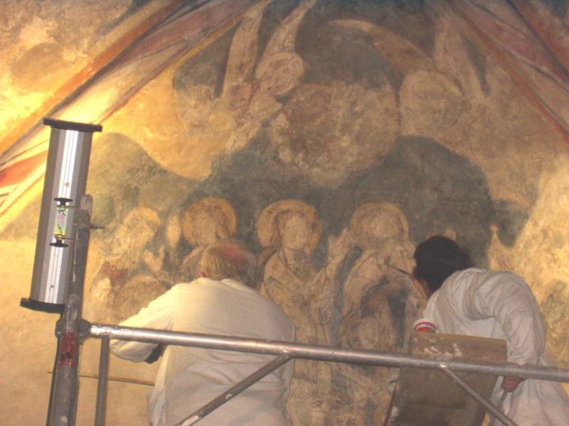 Restaurierung der Fresken 2005 - 4