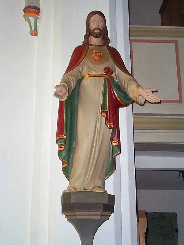 Herz-Jesu 135 cm hoch um 1900