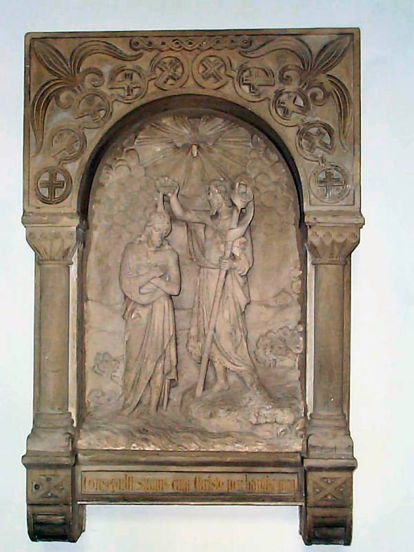 Relief Johannes der Täufer