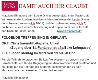 LectioDivina LectioDivina