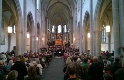 Die Kirche war vollbesetzt beim Konzert des Kammerchores. ©Radtke