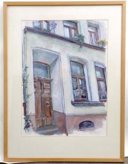 <em>Hilde Henson-Sels, die Malerin dieses Bildes, hat lange Zeit im Severinsviertel gelebt.</em> (Hier klicken für eine größere Bildansicht)